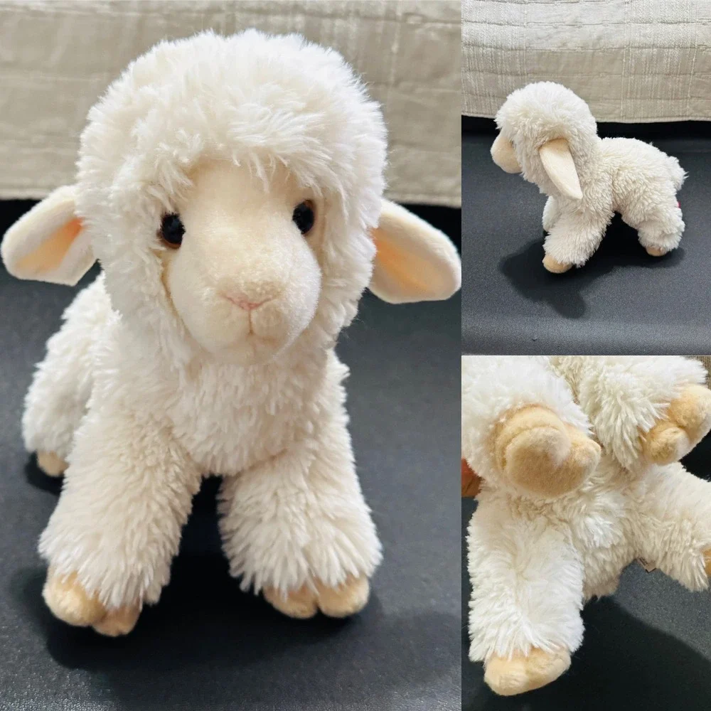 Douglas Cuddle Toys Lamb Sheep‎ Plush Cream White Stuffed Animal 10.5 Inch Long